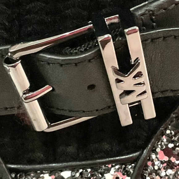 Michael Kors KEISHA Pull On Chunky Combat Lug Sole Buckled Sock Booties Sz 7.5 - Picture 13 of 16